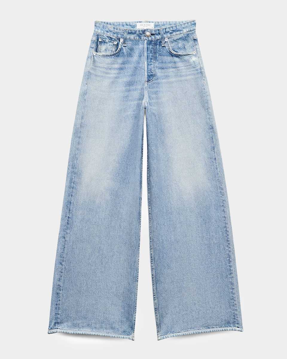 Miramar Cotton-Terry Wide-Leg Jeans
